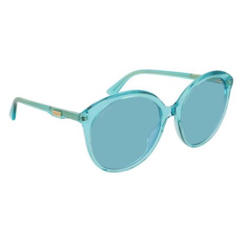 Gucci Blue Oversized Round Acetate Sunglasses - Picture 2 of 5